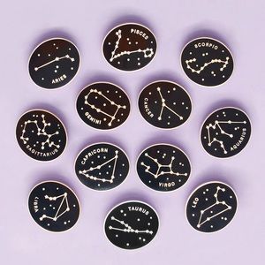 Zodiac constellation Taurus enamel pin